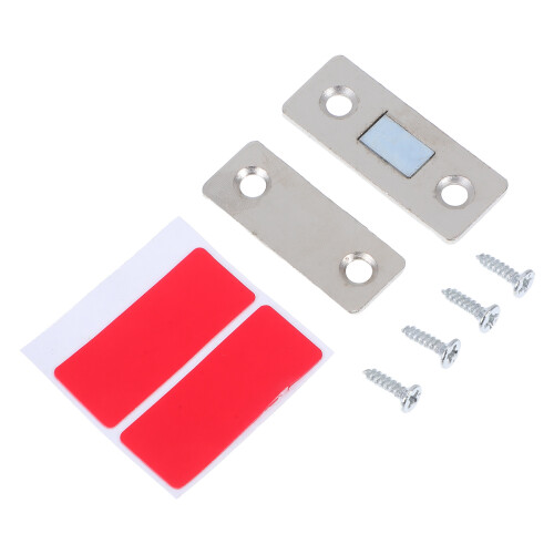 3Set Ganci Magnetici Per Armadi E Cassetti Acciaio Autoadesivi Argento 1