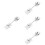 4Pz Blocco Porta Camper Metallo Argento Affidabile Per Trailer 8