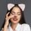 1Set Kit Costume Gatto Con Orecchie Clip E Coda Rosa Per A Tema 5