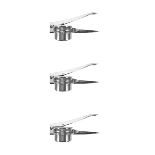 3Set Manuale in Acciaio Facile Pulizia Argento 2