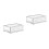 2Pz Cassettiere Organizer in Pet Trasparenti Per Cosmetici E 9
