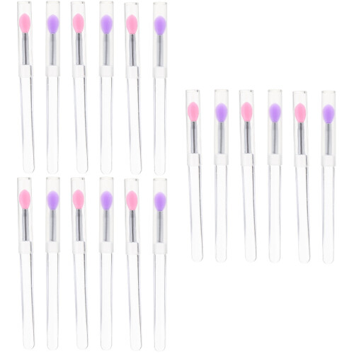 18Pz Applicatori Silicone Per Ombretti E Labbra Uso 1