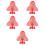 5Pz Termometro Bagnetto Cartoon Rosa Display Grande 9
