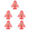 5Pz Termometro Bagnetto Cartoon Rosa Display Grande 8