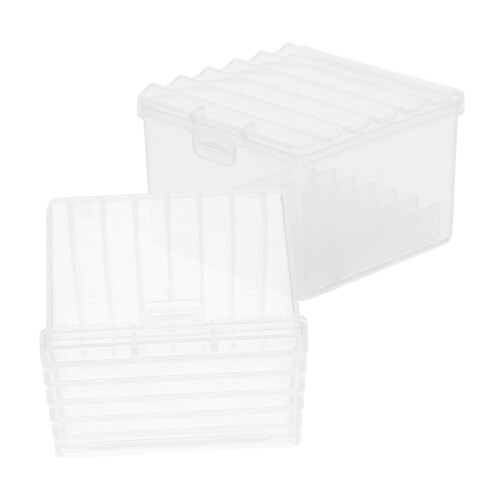 8St Nail Art Borstelhouder Met Schraper, Plastic Dappen Dish 2