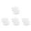 8St Nail Art Borstelhouder Met Schraper, Plastic Dappen Dish 6