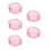 5Pz Figurine Loto Cristallo Rosa Artificiale Per Casa 3