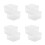 8St Nail Art Borstelhouder Met Schraper, Plastic Dappen Dish 9