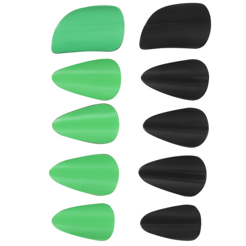 50Pz Plettro Dita Per Pipa Design Ergonomico ABS Eleganti 1