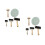 10St Duurzame En Rubberen Rollers Set Voor Printmaking En 5