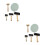 10St Duurzame En Rubberen Rollers Set Voor Printmaking En 6