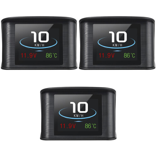 3Pz Contachilometri Per Auto Nero Pz Alta E Display LED 2