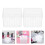 8St Nail Art Borstelhouder Met Schraper, Plastic Dappen Dish 10