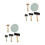10St Duurzame En Rubberen Rollers Set Voor Printmaking En 7
