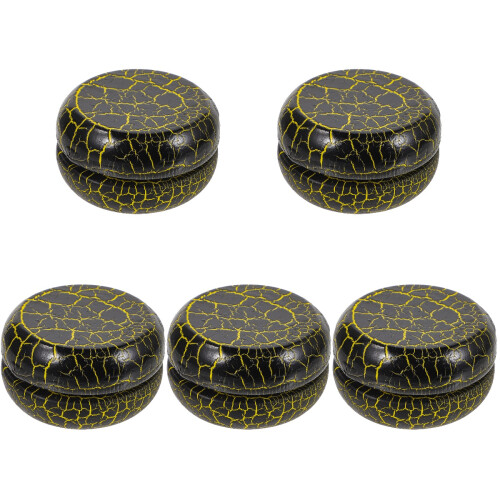 5Pz Yo-Yo in Legno Argento Gioco Educativo Per Bambini 2