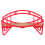 3St Rood Treinspoor Met Plastic Frame Voor Simulatie 1