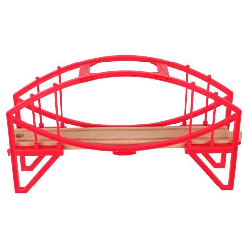 3St Rood Treinspoor Met Plastic Frame Voor Simulatie