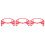 3St Rood Treinspoor Met Plastic Frame Voor Simulatie 5