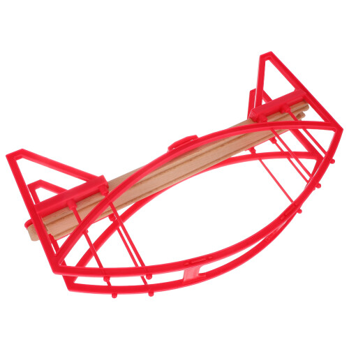 3St Rood Treinspoor Met Plastic Frame Voor Simulatie 1