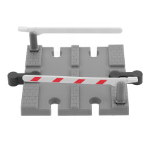 5Szt Bariera Kolejki Szara Plastikowa Model Do