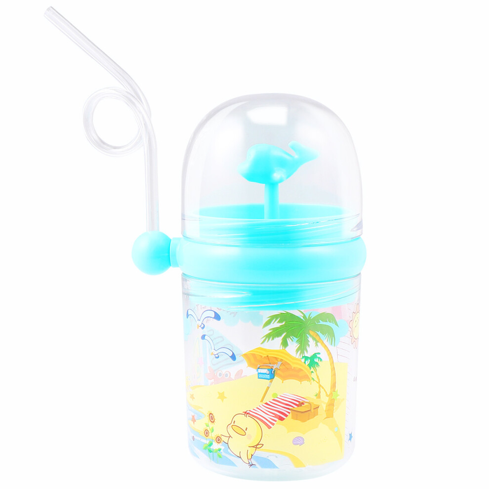 2Szt Silikonowy Kubek Na Wodę Dla ChłOpcóW I Dziewczynek Niebieski-image