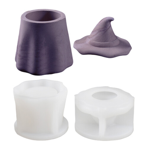 Home Decorative Moulds Wizard Hat Silicone Molds Set Suitable