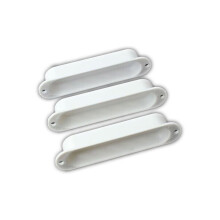 6Stk Weiße Gitarren Pickup Cover Single Coil Kunststoff Ersatz