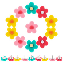 40Stk Dekorative Blumen Pushpins Stecknadeln Für Dokumente