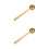 2Stk Gold Messlöffel , , , Präzise Messung Backen 4