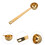 2Stk Gold Messlöffel , , , Präzise Messung Backen 11