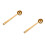 2Stk Gold Messlöffel , , , Präzise Messung Backen 5