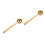 2Stk Gold Messlöffel , , , Präzise Messung Backen 10