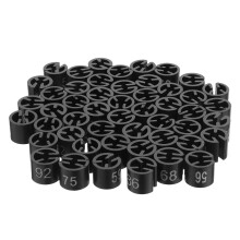 500Stk Schwarze Kleiderbügel Marker Mit 1-100 Größen Kunststoff