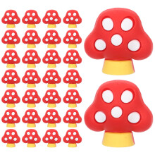 120Stk Rote PVC Stiftclips Weiche Stiftdeko Kinder Schulbelohnung