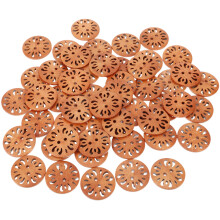 150Stk Holzknöpfe Schokoladenfarbig Retro Für DIY Mode Und Accessoires