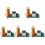 5 Kit Musicales Sin Cable Multicolor 4