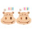 4Jgo Infantil De Madera Beige Con 2