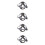 4Ud Insertos Casco Seguridad Reemplazables Con Knob Gris Claro 10