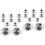 20Ud Para Broches Y Pins De Acero Inoxidable Plata Multiuso 6