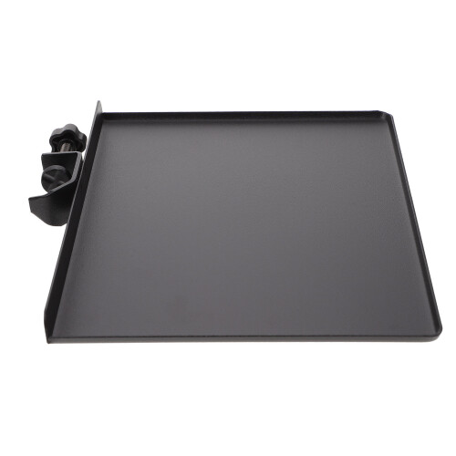 2Ud Soporte Negro De Metal Con Para Micrófono Y Almacenaje