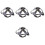 4Ud Insertos Casco Seguridad Reemplazables Con Knob Gris Claro 5