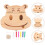 4Jgo Infantil De Madera Beige Con 11