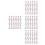 200Ud Accesorios Mini Casa De Muñecas Rojas Decoración 6