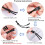 2Pièces Attache Masque Métal Cordon Réglable Confortable 3