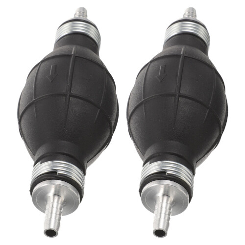 6Pièces Transfert Manuel Carburant Noir Compact Plastique Inox 1