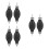 6Pièces Transfert Manuel Carburant Noir Compact Plastique Inox 7