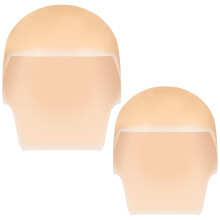 4Pièces Casques Chauves Beige En Latex Pour Cosplay Et Déguisements