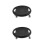 2Ensembles Disques D'exercice Abdominaux Noir Surface Antidérapante 9