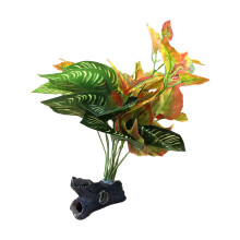 2Pièces Plantes Aquarium Décor Résine Base Pour