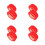 8Pièces Socle Porte-Extincteur Rouge Maison 8